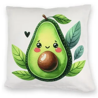 speecheese Dekokissen Lächelnde Avocado Kuschelkissen