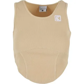 Karl Kani Tanktop Karl Kani Damen KW241-001-2 Karl Kani Og Corset Rib Top beige L (44/46)