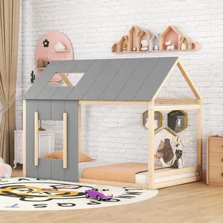 Flieks Hausbett Flieks 90 x 200 cm Kiefer naturbelassen beige
