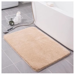 Badematte Teppich Saugfähige, weiche, rutschfeste Badezimmer-Bodenmatte ousudela, 60*90cm beige|gelb 60*90cm