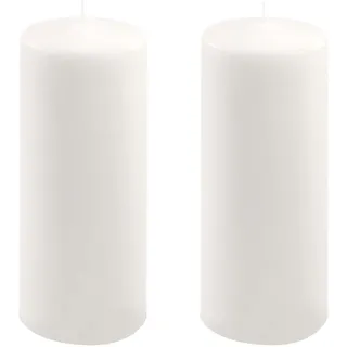 Stumpenkerze weiß Höhe 25 cm Ø 10 cm lange Brenndauer Rund-Kerze Säulenkerzen Kerzen-Deko Tafelkerzen Weihnachts-Kerzen Hochzeit Xmas (2)