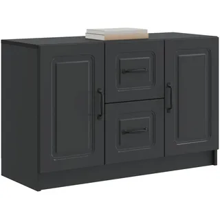 vidaXL Sideboard 89 x 34,5 x 57 cm Schwarz