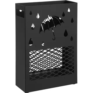 Songmics Marco Schirmständer 28 x 12 x 41 cm Schwarz