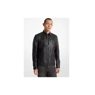 MK Bikerjacke aus Leder - Schwarz - Michael Kors - XS