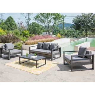 vente-unique Garten-Beistelltisch - Aluminium - Anthrazit - MOLOKAI von MYLIA