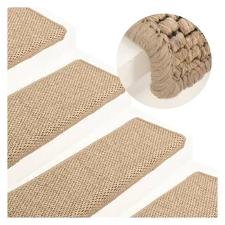 vidaXL Stufenmatte 65 x 21 cm Sand