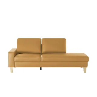 Sofa.de Recamiere Leder 1-Sitzer Gelb