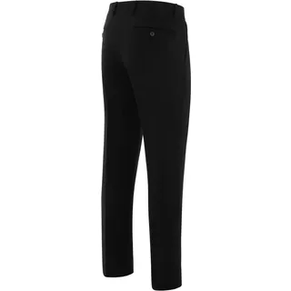 Thomas Goodwin Anzughose "Hose", Herren, Gr. 52, Normalgrößen, schwarz, 60% Wolle, 38% Polyester, 2% Elasthan, unifarben, figurumspielend lang, Hosen Anzughose, im Modern-Fit, 3938-1-44026