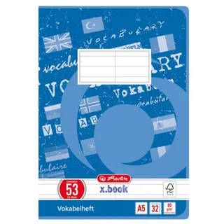 Herlitz Vokabelheft A5 Lineatur 53 32 Blatt