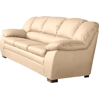 2,5-Sitzer COTTA Sofas Gr. B/H/T: 181 cm x 90 cm x 92 cm, Kunstleder SOFTLUX, beige (creme) Einzelsofas