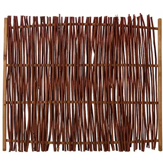 Plus Sichtschutzelement 120 x 100 cm Braun Weide 2 St.