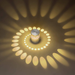 Mengjay 3W LED Wandleuchte Leuchte Wandlampe Badlampe Wandstahler Effektlampe Badleuchte Flurlampe Effekt für Babyzimmer Kinderzimmer Schlafzimmer Warmweiß