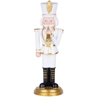 CHEFGASTRO Premium Nussknacker Figur MagicHome weiß 30cm hoch