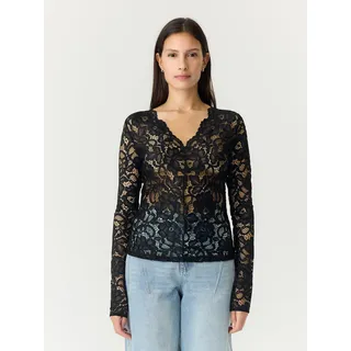 Y.A.S YASLACEY Langarmshirt Schwarz XS