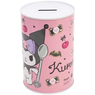 Kuromi Spardose für Kinder aus Metall – Blechspardose Taschengeld von Jungen und Mädchen, Geschenkidee für Kuromi Fans