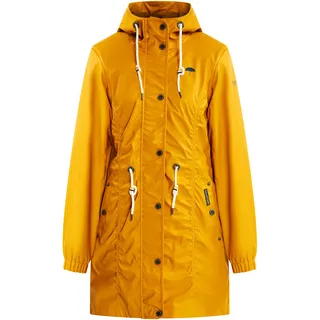 Schmuddelwedda Damen Regenmantel, Curry, M - M