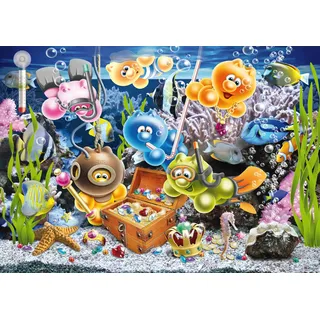 Ravensburger Erwachsenenpuzzle 1000 Teile - Gelini im Unterwasserspaß