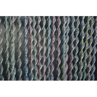 La Tenda Insektenschutz-Vorhang Türvorhang NAPOLI 1 XL Streifenvorhang bunt, 120 x 230 cm, PVC - Länge und Breite individuell kürzbar bunt 120 cm x 230 cm