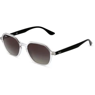 Ray-Ban RB 4361 Unisex-Sonnenbrille Vollrand Quadratisch Acetat-Gestell, transparent