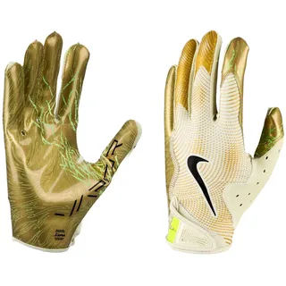 Nike Vapor Jet 8.0 Fußballhandschuhe Sea Glass | Metallisch Gold | Schwarz X-Groß