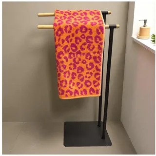 CAWÖ Two-Tone Leo Handtuch 50 x 100 cm pink