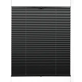 GARDINIA Plissee Concept Thermo 60 x 130 cm Fenstergröße (Velux) schwarz