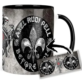 Axel Rudi Pell Before I Die Tasse Innen & Henkel Schwarz Keramikbecher Mug