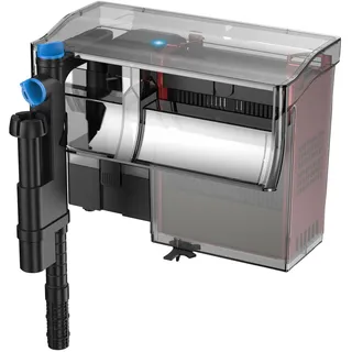 Wiltec SunSun CBG-800 Hang On Filter mit UVc-Lampe, Anhängefilter 800 l/h für Aquarien bis 190 L