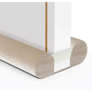 Türstopper Zugluftstopper Türdichtung - 60 bis 110 cm - Flanell - Ohne Kleben und Bohren - Doppelschicht