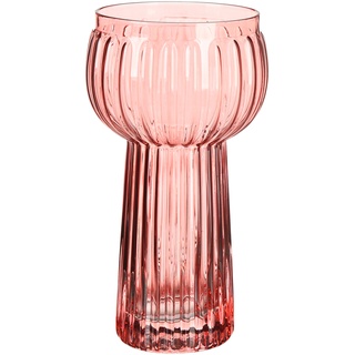 Vase HYAZINTHE RILLS ca.8,2x15cm, rosa