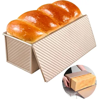 Brotbackform mit Deckel Toastbrotbackform Toastbrotform Antihaft-Brotform Lai...