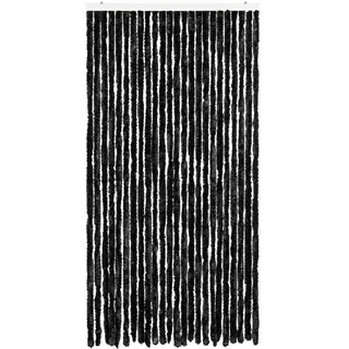Kavolet Türvorhang aus Chenille, 100x220 cm Fadenvorhang Insektenschutz Fliegenschutz Vorhang Flauschvorhang Plüschvorhang Türvorhang für Camping Wohnwagen Anthrazit