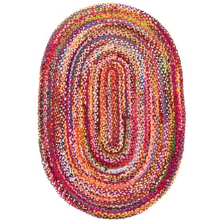 Morgenland Sisalteppich - Indigo Stripy - mehrfarbig - 250 x 150 cm - oval