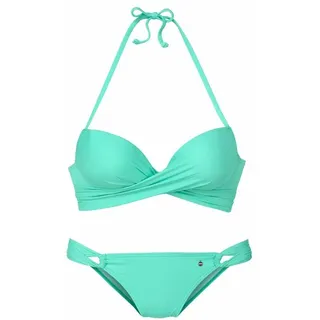 s.Oliver Push-Up-Bikini Damen Blau/Türkis 32 Cup A