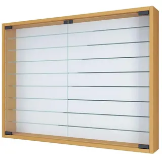 VCM Hängevitrine Mandosa XXL 80 x 10 x 60 cm Braun
