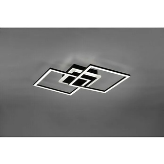 Reality Leuchten LED-Deckenleuchte Salida  (25 W, L x B x H: 35,5 x 57,5 x 7,5 cm, Matt/Schwarz)