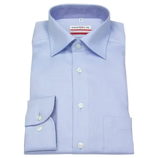 Marvelis Herren Businesshemd Langarm Modern-Fit,Einfarbig,New Kent - 44