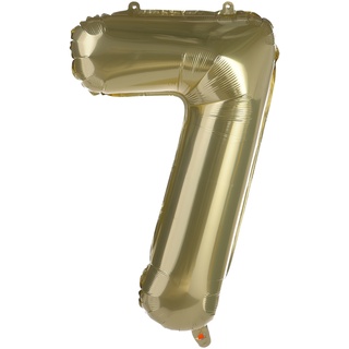 Folienballon ZAHL 7 XL ca.70cm, altgold