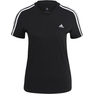 adidas GL0784 W 3S T T-Shirt Damen Black/White Größe L/S