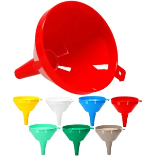 Trichter KunststoffTrichter + Sieb lebensmittel filtern Einfülltrichter Fülltrichter, Abfülltrichter Weinballon