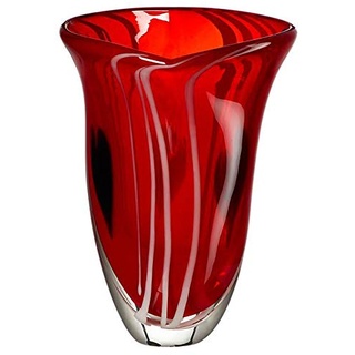 Glasvase Dekoration Glaselement Vase Sumatra Exotica 25,5cm rot