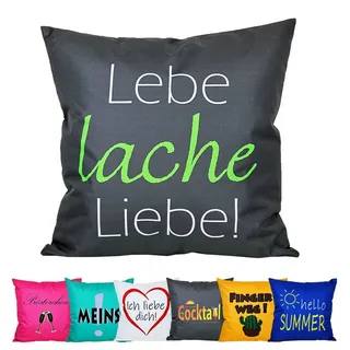 JACK Dekokissen 50x50cm Motiv Outdoor Lounge Kissen inkl. XXL Füllung Sitzkissen, Outdoorkissen starke Füllung mit lustigen Motiven