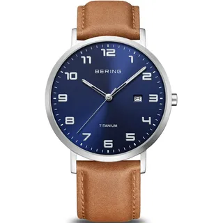 BERING Titanium 18640-567 Leder 40 mm 18640-567