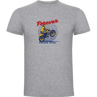 Kruskis Forever Vintage Kurzarm-t-shirt - Heather Grey - 3XL