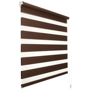 Doppelrollo Duo-Doppelrollo KLEMMFIX, DécoProfi, Lichtschutz, mit Bohren/ohne Bohren, Fenster- oder Wandmontage braun 100 cm x 160 cm