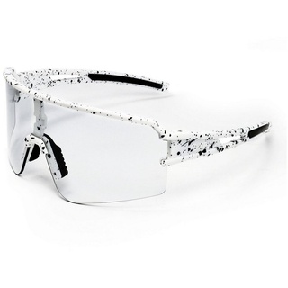 YEAZ Sportbrille SUNSPOT sport-sonnenbrille weiß/transparent, Sport-Sonnenbrille weiß