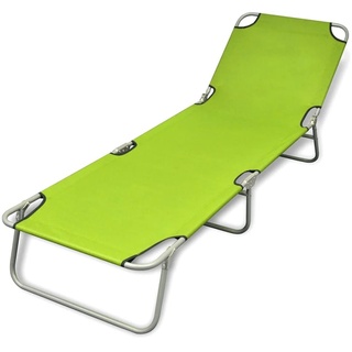 Modernen Liegestühle - HOMMIE - Sonnenliege Klappbar mit Rückenlehne Verstellbar Apfelgrün (919115)