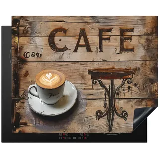 onlywow Herdabdeckplatte 65x52 cm Schwarz