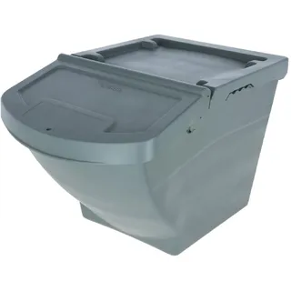 Kerbl Futterbox stapelbar, Grau, 60 l,