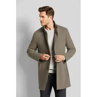 Bugatti Wollmantel BUGATTI, Herren, Gr. 58, grau (taupe), 49% Polyester, 40% Wolle, 11% Viskose, unifarben, casual, slim fit, Langarm normaler Saum, Mäntel, im klassischen Design
